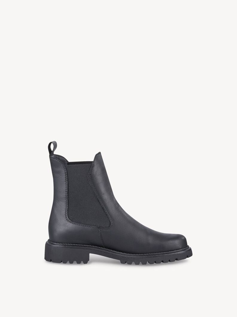Tamaris Leder Chelsea Boot - Schwarz