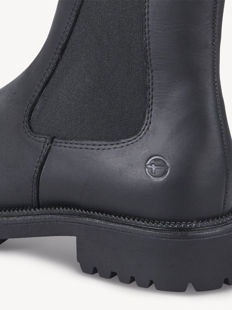 Tamaris Leder Chelsea Boot - Schwarz