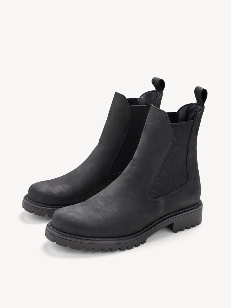 Tamaris Leder Chelsea Boot - Schwarz