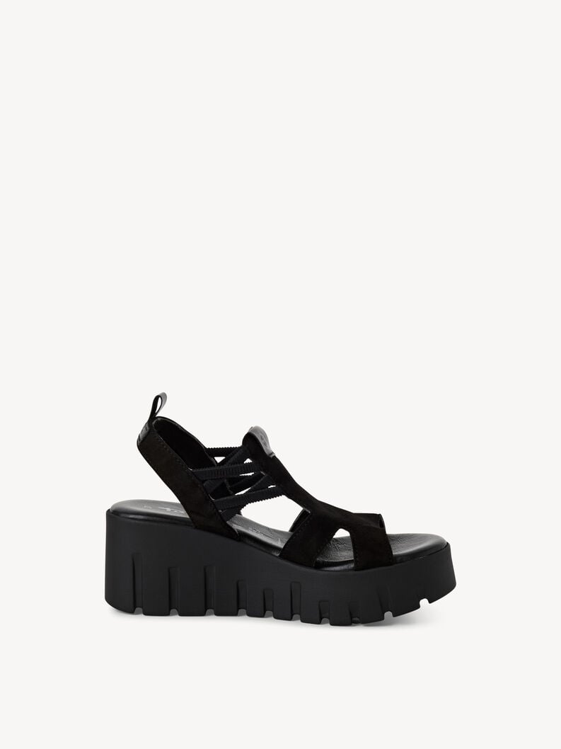 Tamaris Ledersandalette - Schwarz
