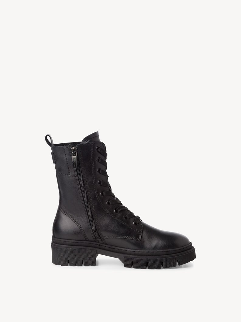 Tamaris Lederstiefelette - Schwarz