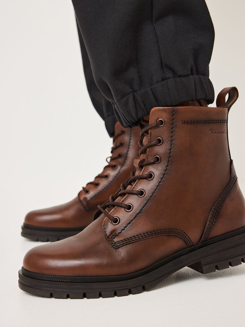 Tamaris Lederstiefelette - Braun