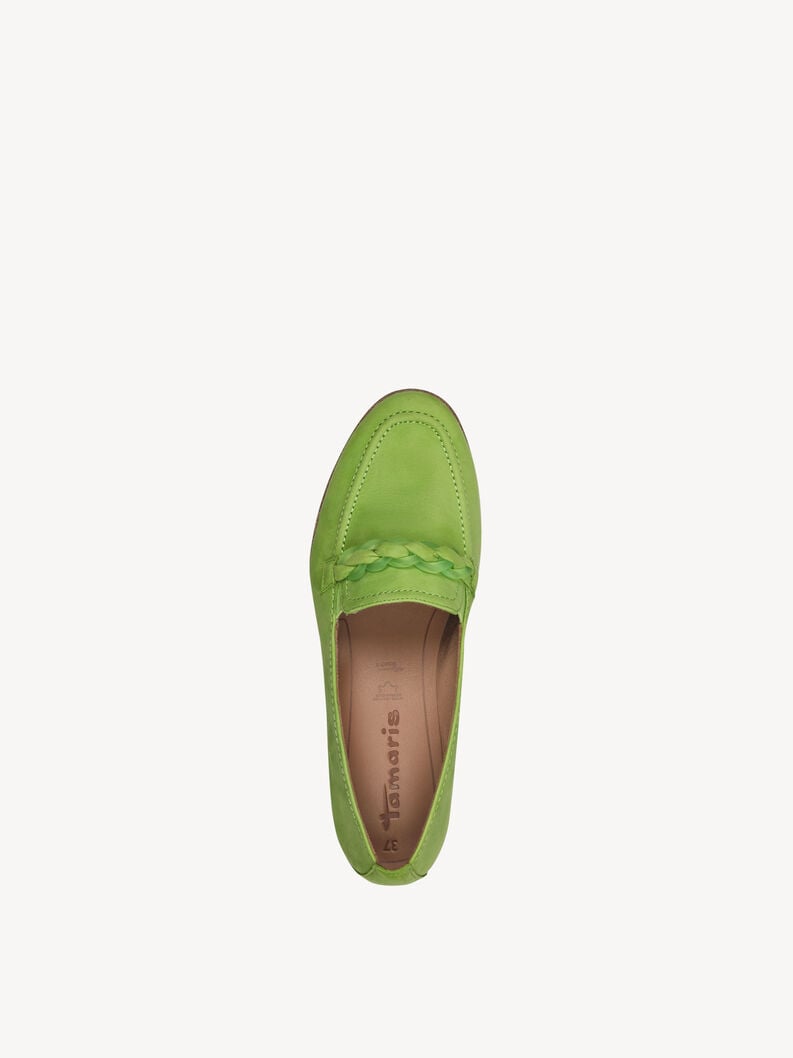 Tamaris Lederslipper - Grün