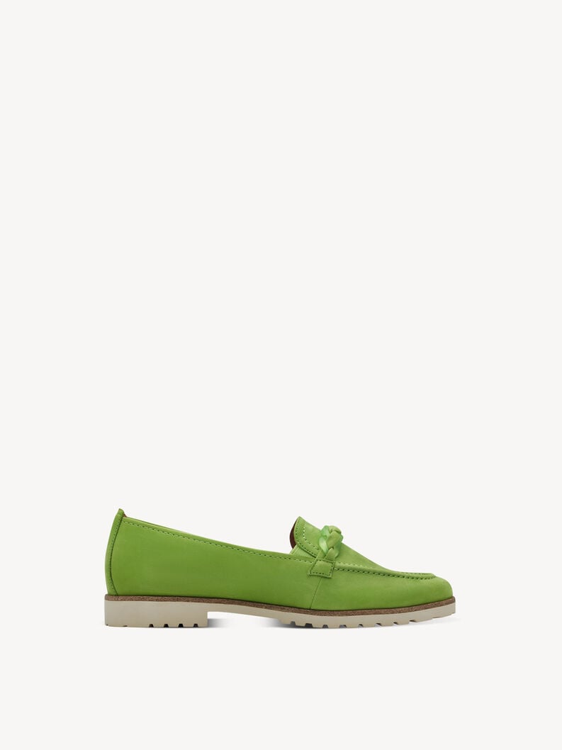 Tamaris Lederslipper - Grün