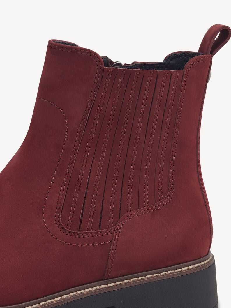 Tamaris Leder Chelsea Boot - Rot