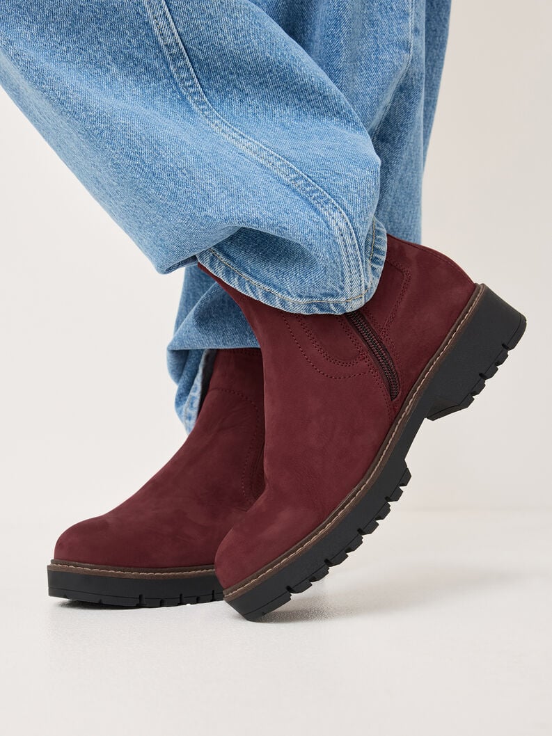 Tamaris Leder Chelsea Boot - Rot
