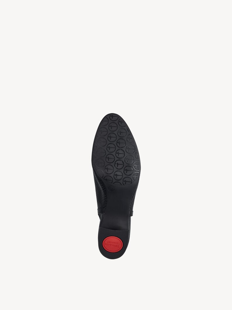 Tamaris Lederslingpumps - Schwarz