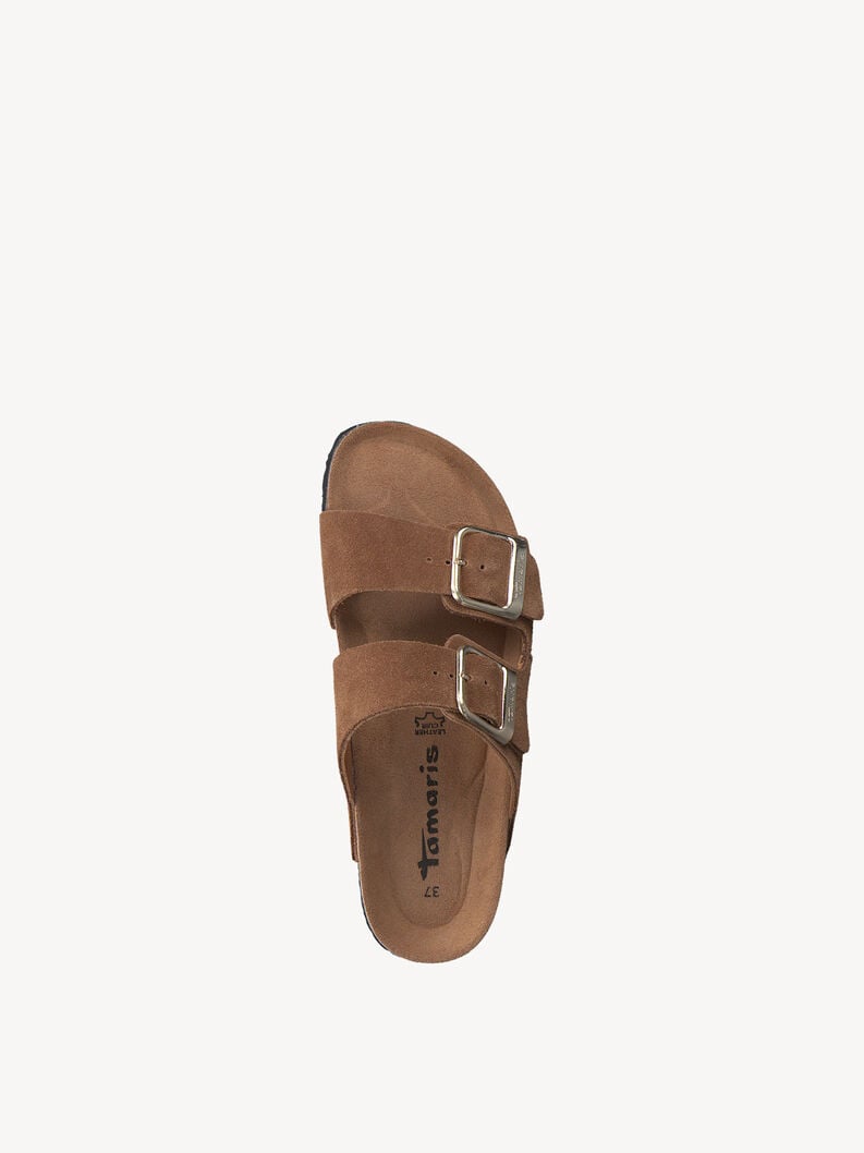 Tamaris Lederpantolette - Braun