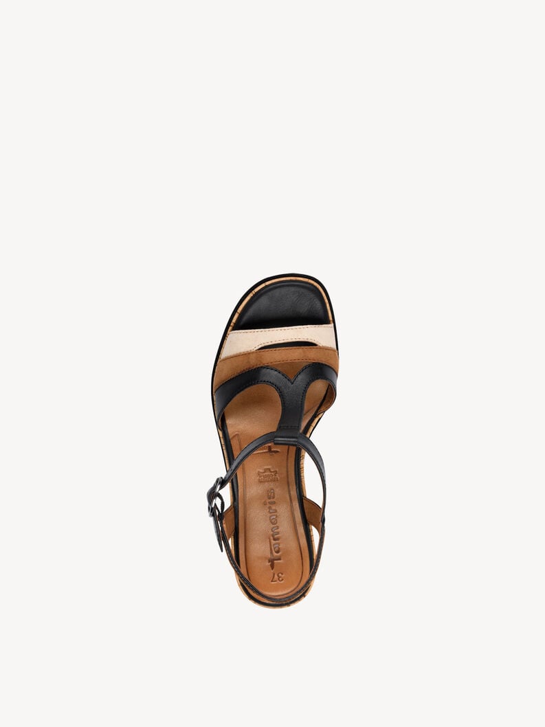 Tamaris Ledersandalette - Schwarz