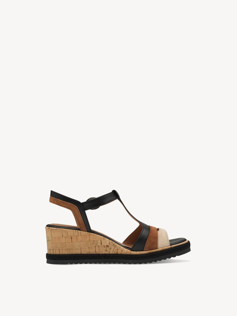 Tamaris Ledersandalette - Schwarz