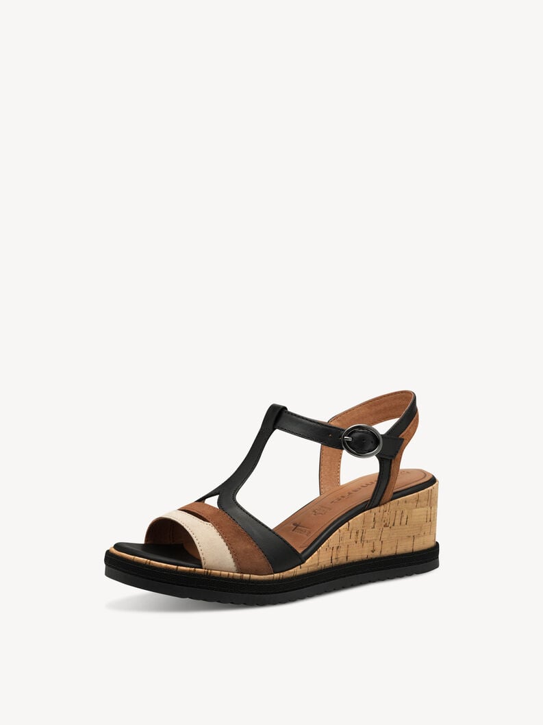 Tamaris Ledersandalette - Schwarz