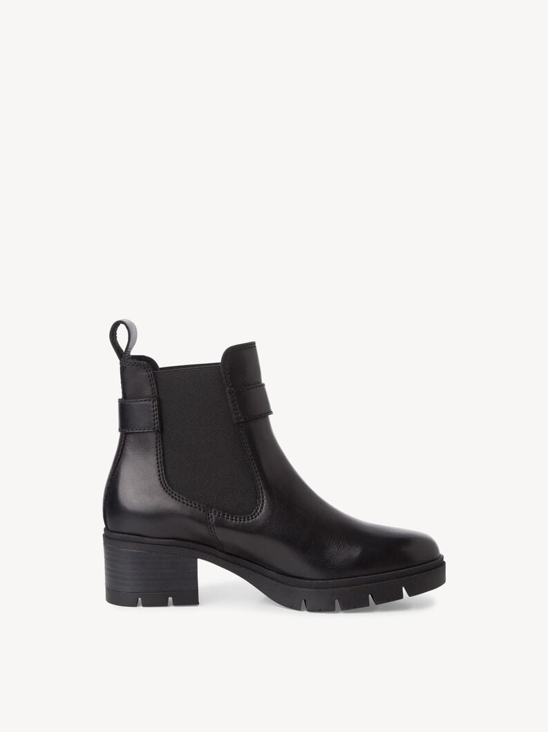 Tamaris Leder Chelsea Boot - Schwarz