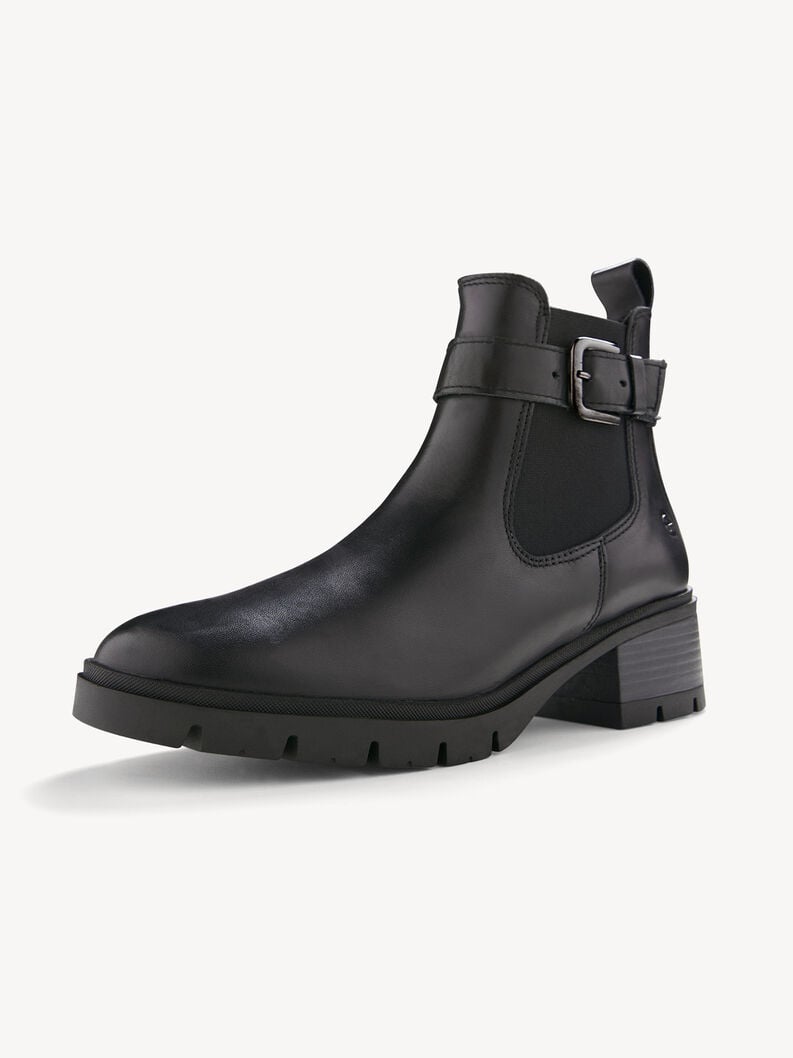 Tamaris Leder Chelsea Boot - Schwarz