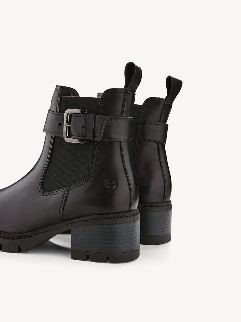Tamaris Leder Chelsea Boot - Schwarz