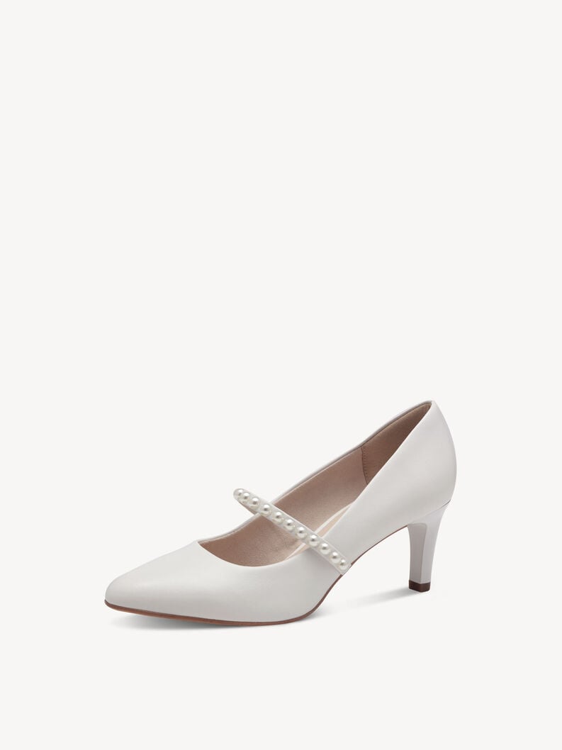 Tamaris Lederpumps - Weiß