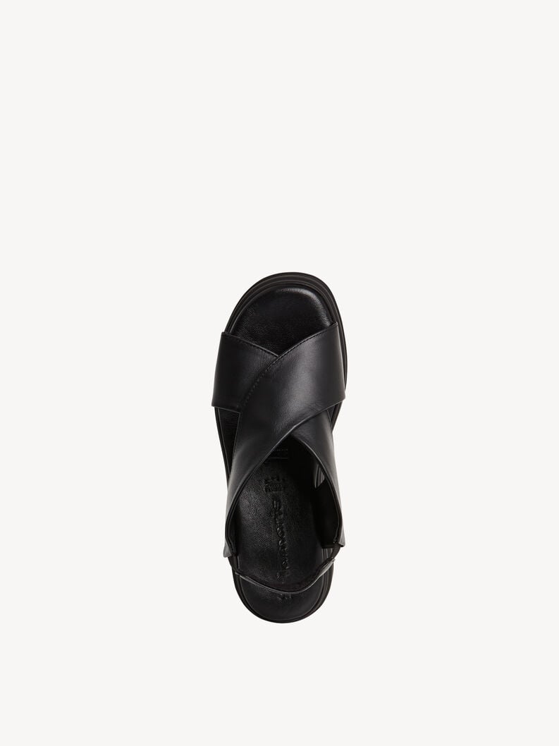 Tamaris Ledersandalette - Schwarz