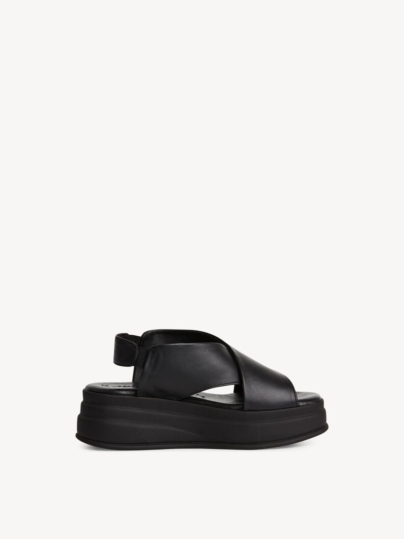 Tamaris Ledersandalette - Schwarz