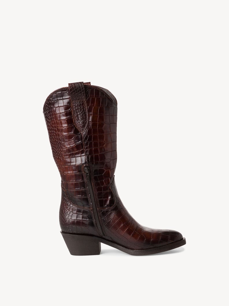 Tamaris Lederstiefel - Braun