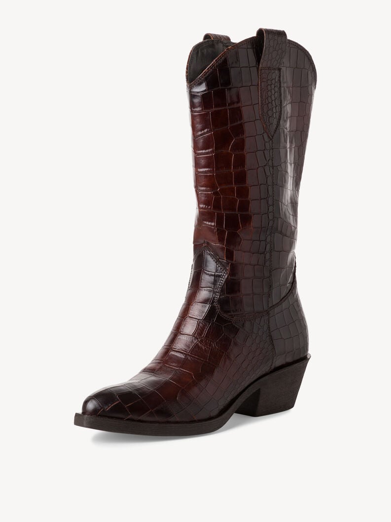 Tamaris Lederstiefel - Braun