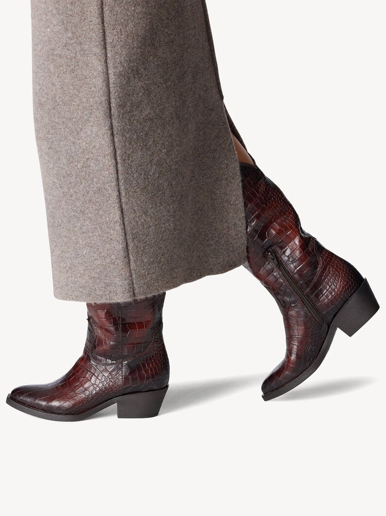 Tamaris Lederstiefel - Braun