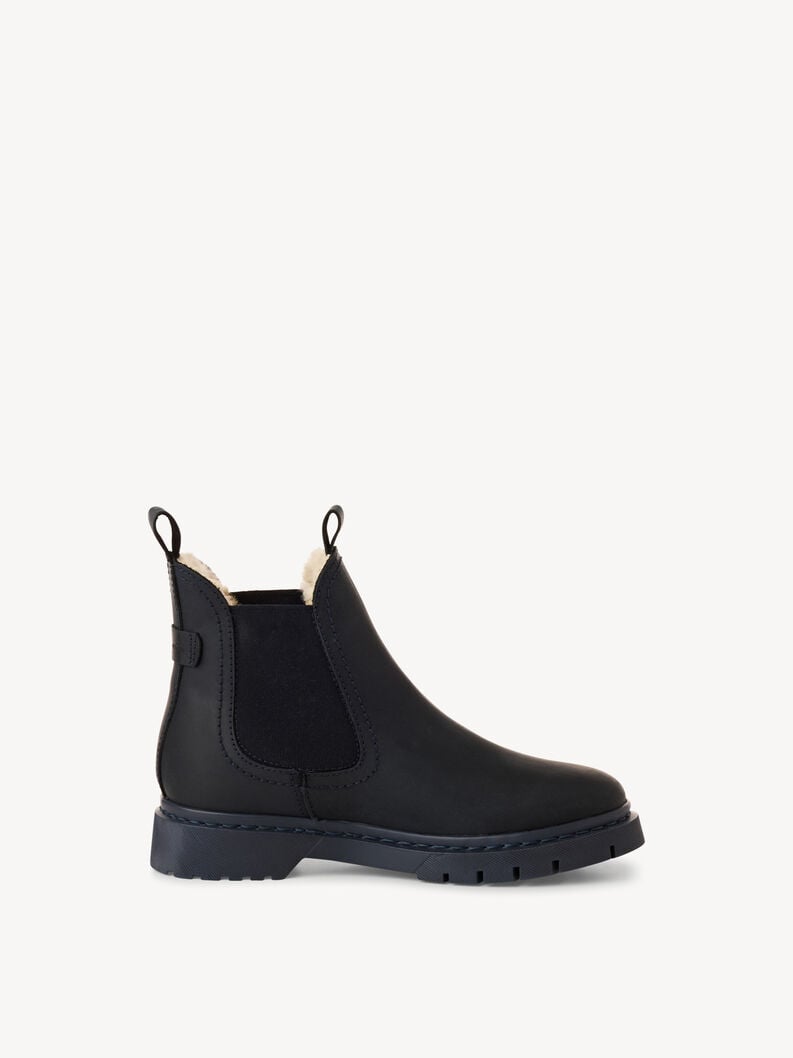 Tamaris Lederstiefelette - Blau Warmfutter