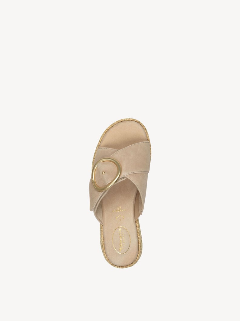 Tamaris Lederpantolette - Beige