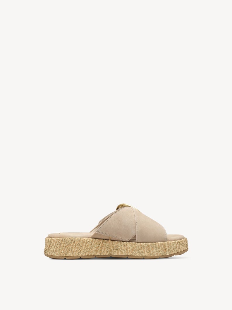 Tamaris Lederpantolette - Beige