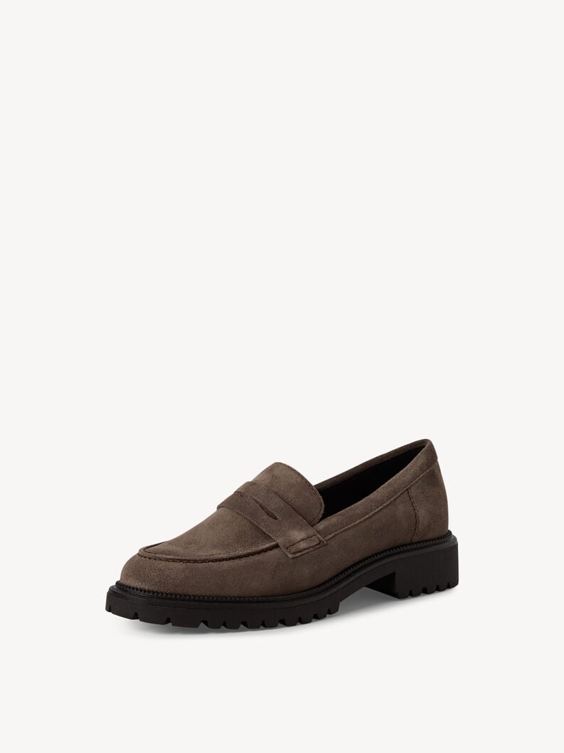 Tamaris Lederslipper - Beige