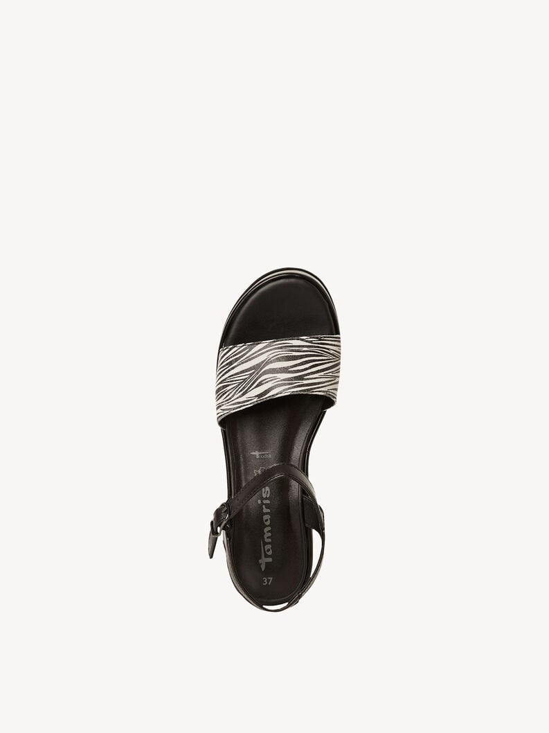 Tamaris Ledersandalette - Schwarz