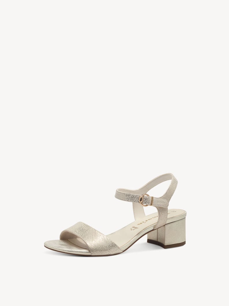 Tamaris Ledersandalette - Gold