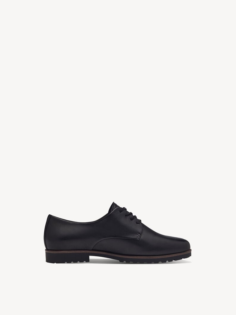 Tamaris Lederhalbschuh - Schwarz