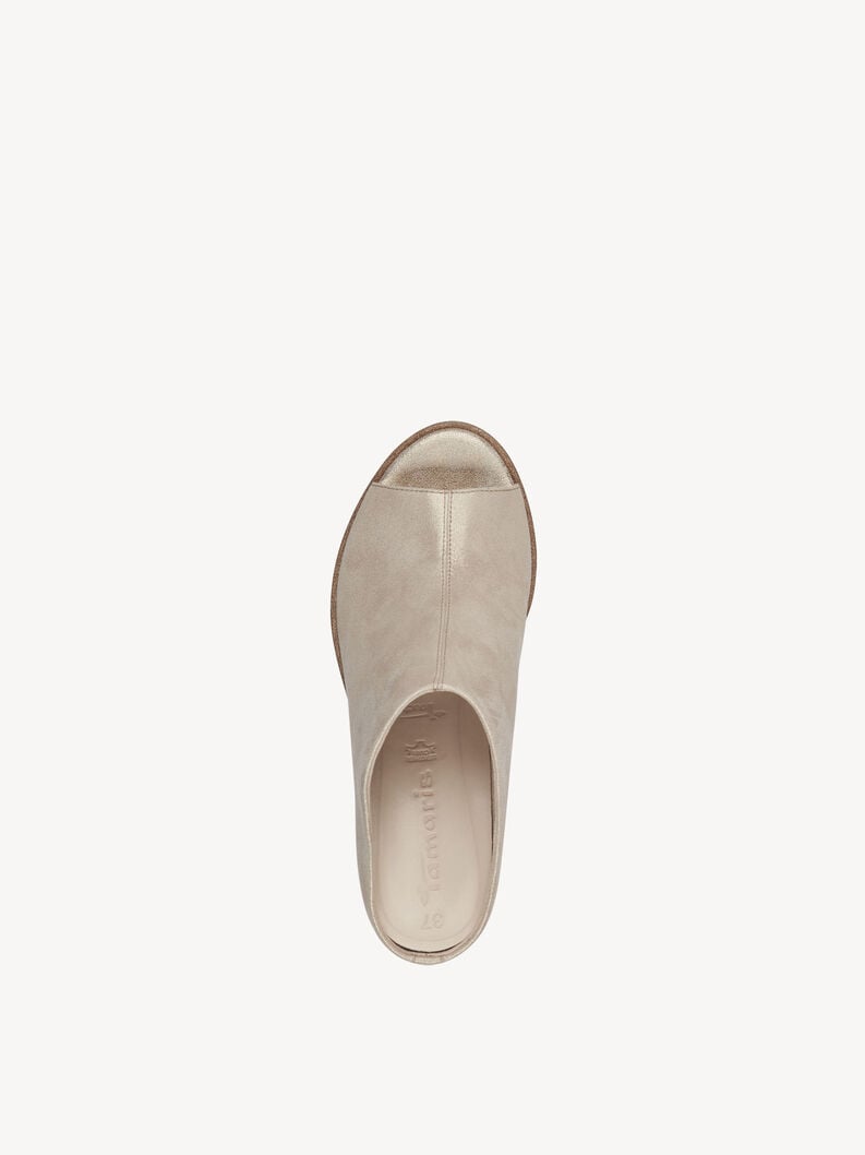Tamaris Lederpantolette - Beige