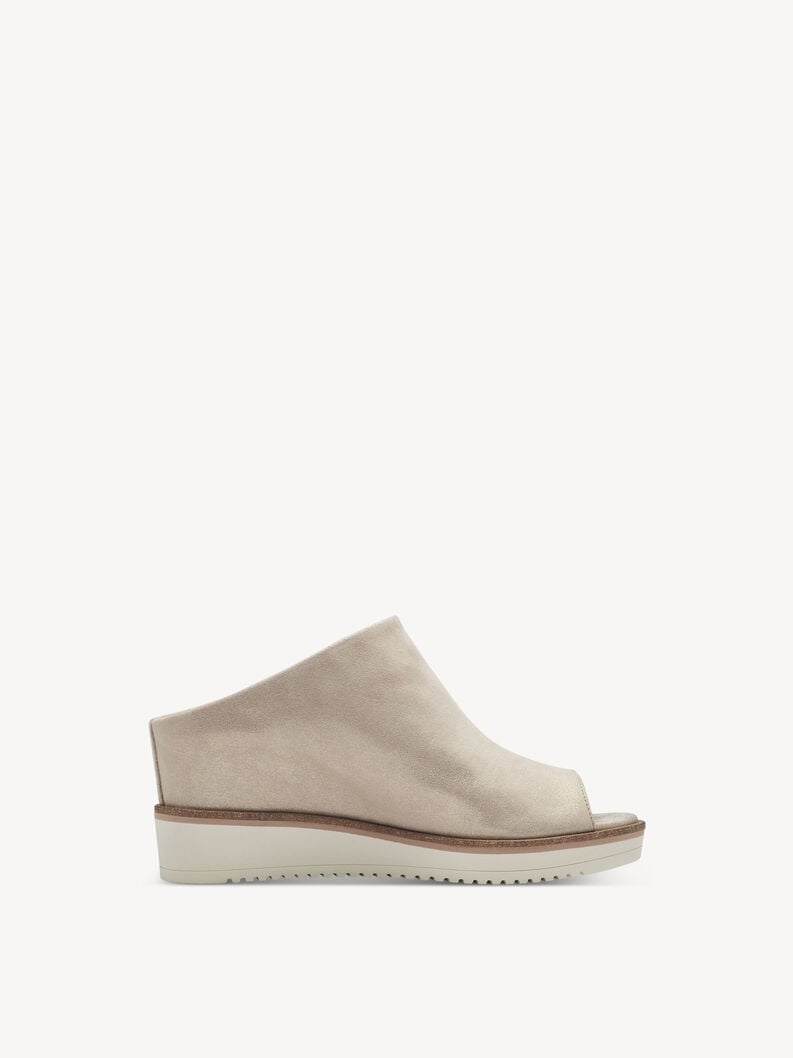 Tamaris Lederpantolette - Beige