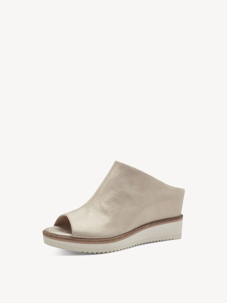 Tamaris Lederpantolette - Beige