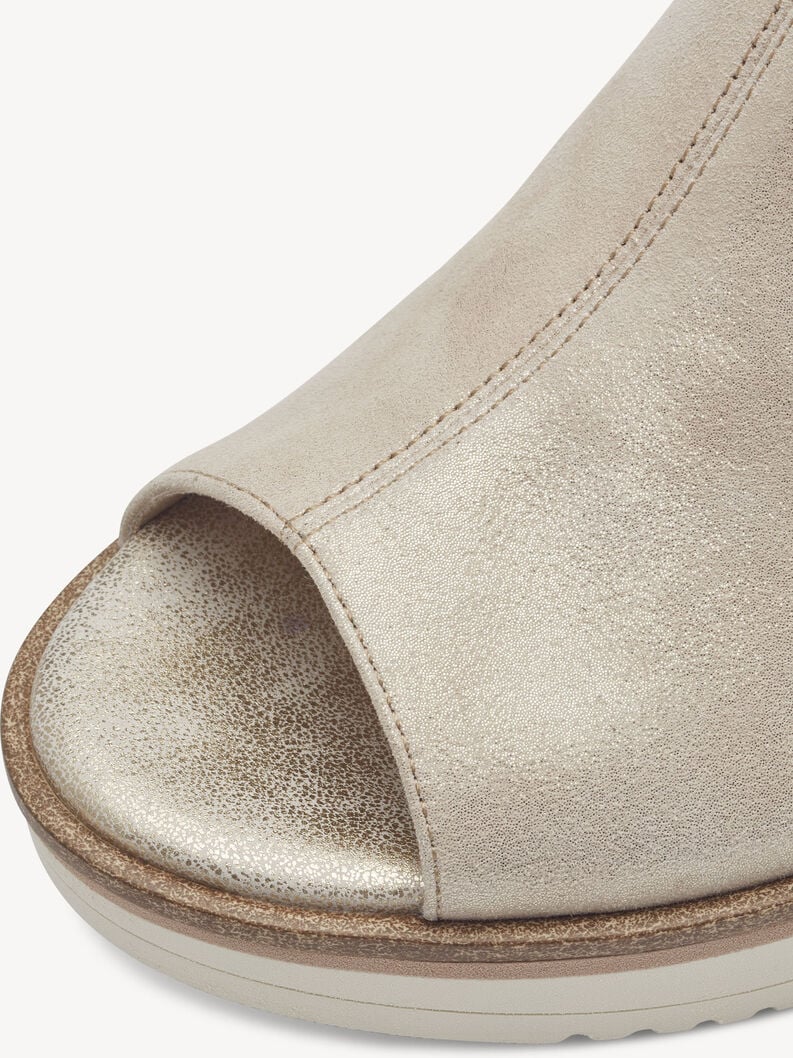 Tamaris Lederpantolette - Beige