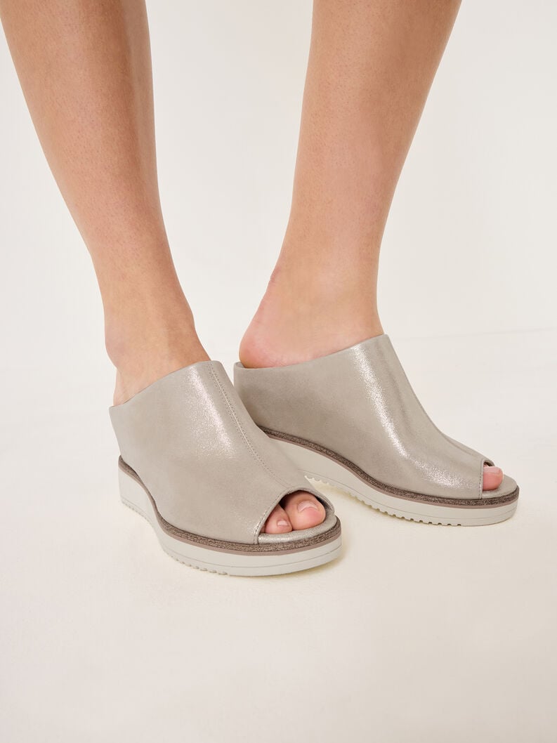 Tamaris Lederpantolette - Beige