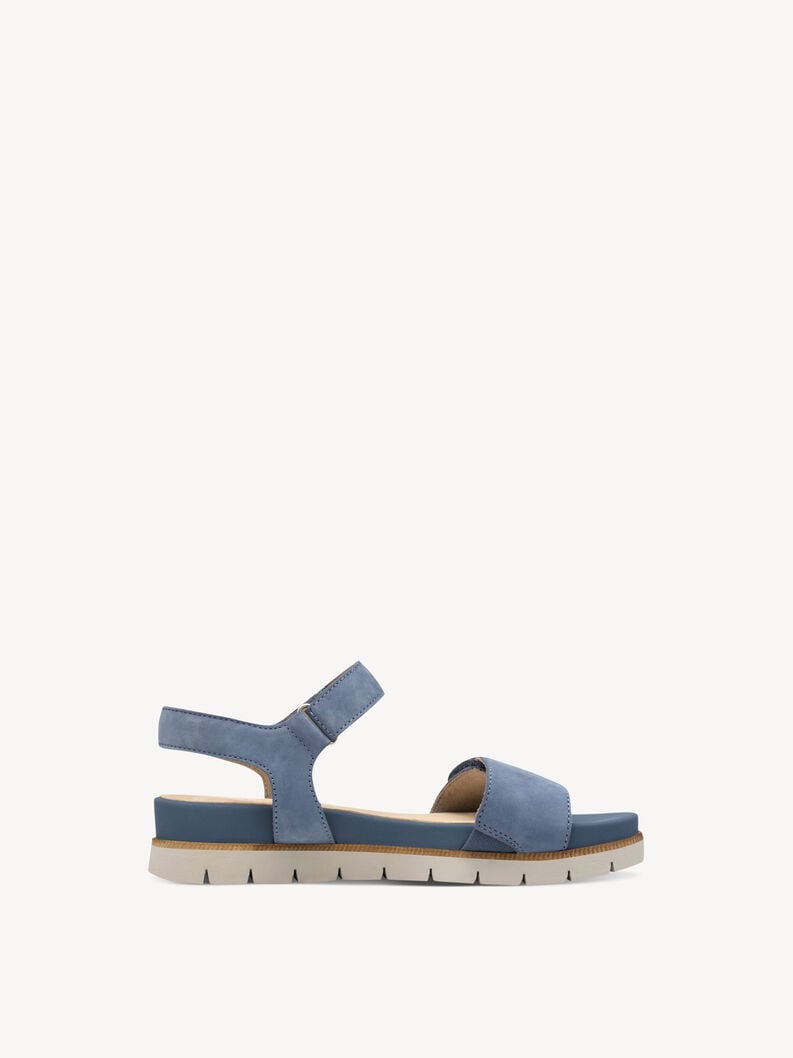 Tamaris Ledersandalette - Blau
