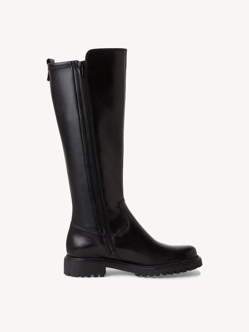 Tamaris Lederstiefel - Schwarz