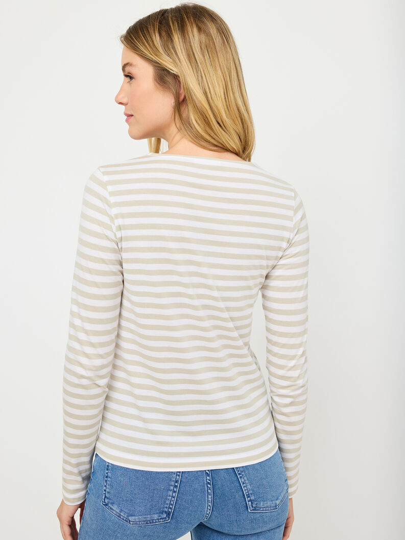 Tamaris Langarmshirt - Weiß