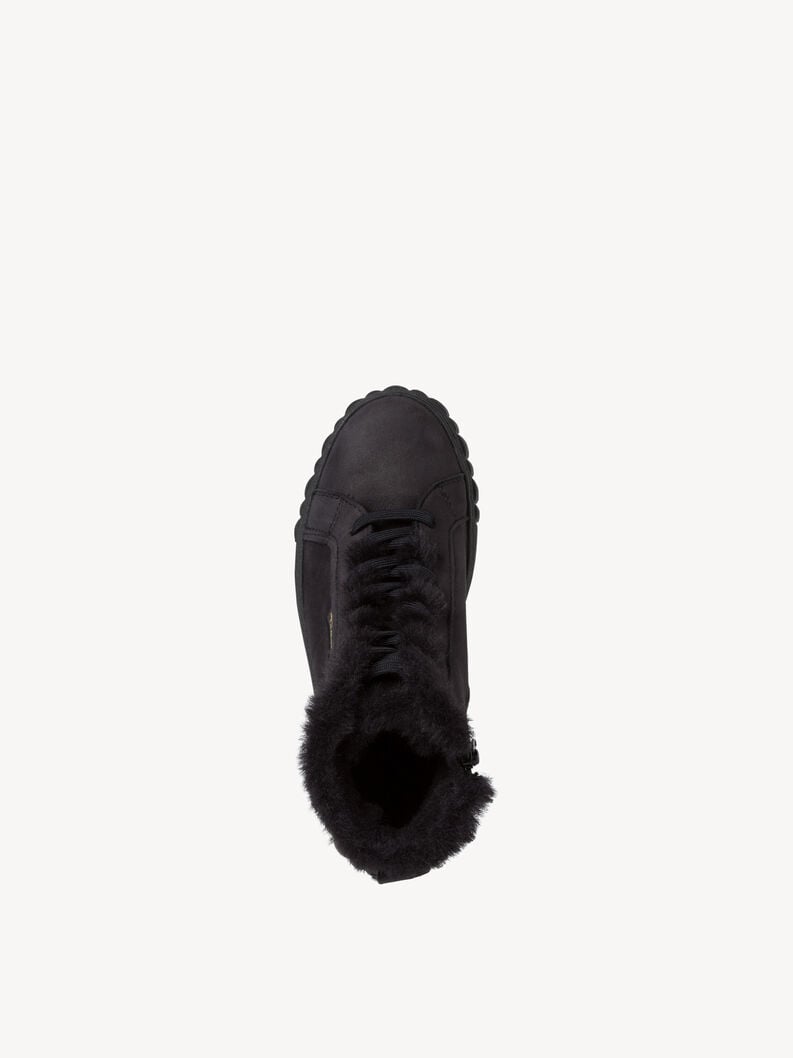 Tamaris Lederstiefelette - Schwarz Warmfutter