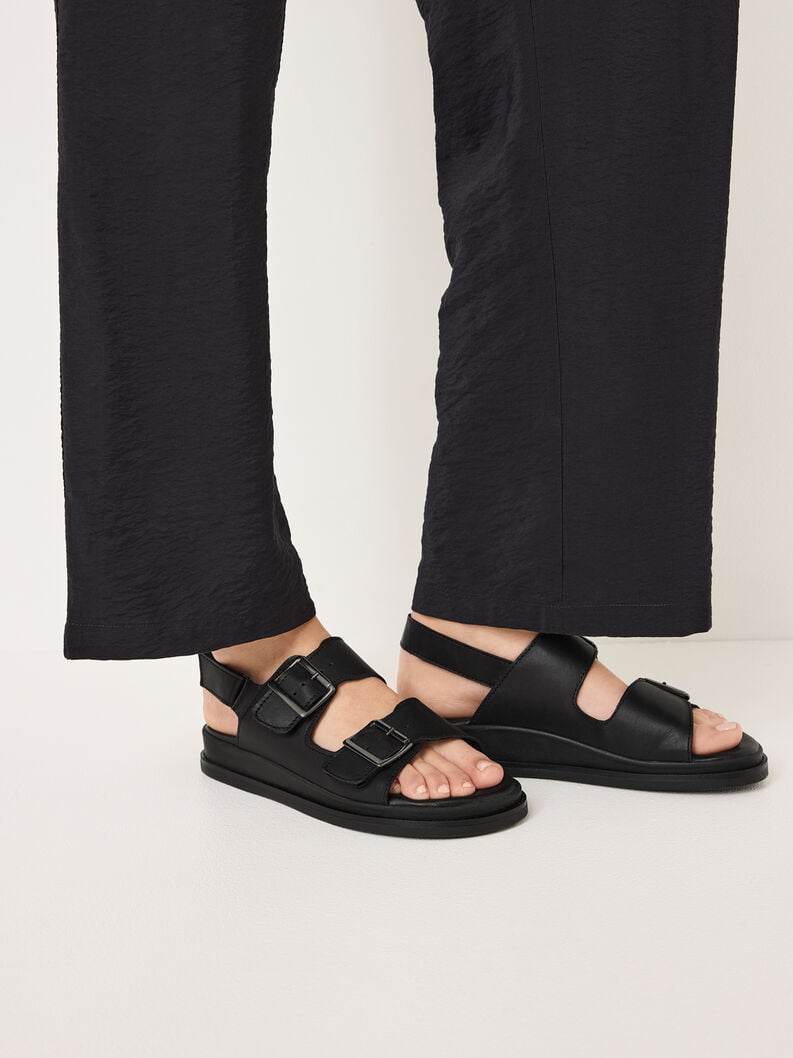 Tamaris Ledersandalette - Schwarz