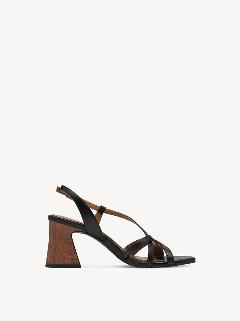Tamaris Ledersandalette - Schwarz