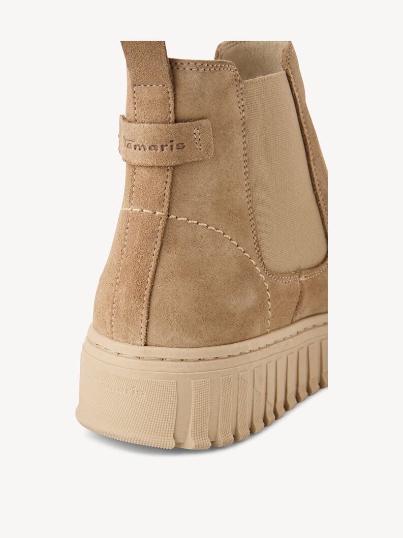 Tamaris Leder Chelsea Boot - Beige