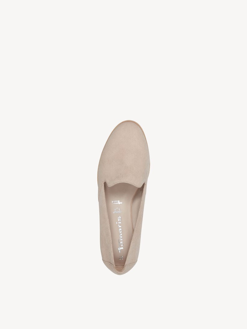 Tamaris Lederslipper - Beige
