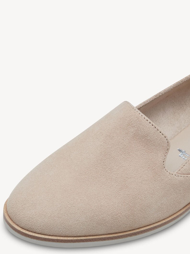 Tamaris Lederslipper - Beige