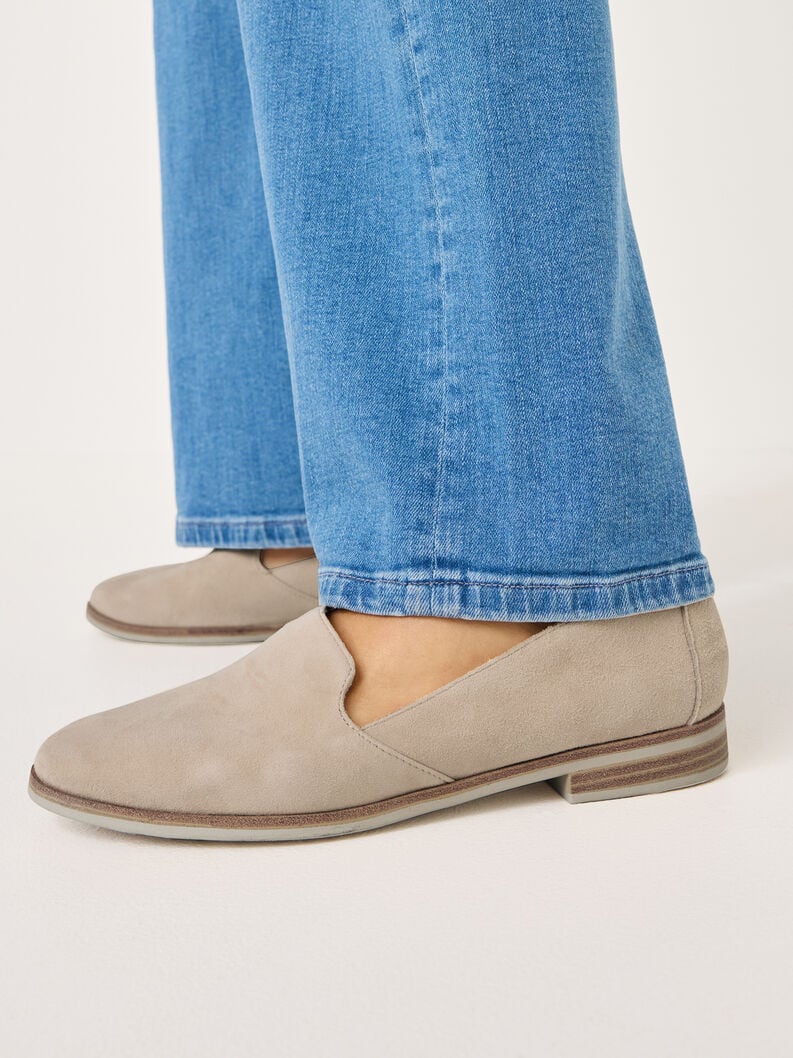 Tamaris Lederslipper - Beige