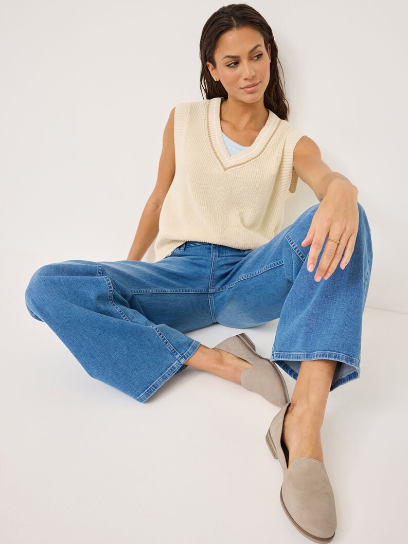 Tamaris Lederslipper - Beige