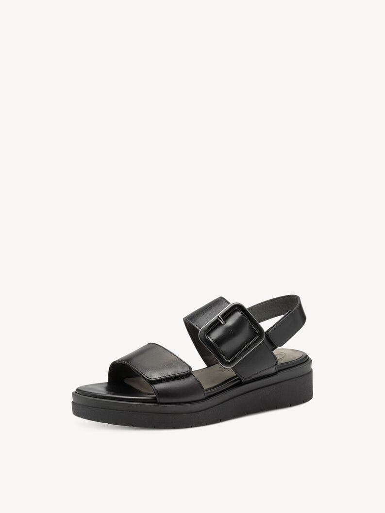 Tamaris Ledersandalette - Schwarz