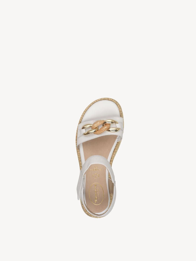 Tamaris Ledersandalette - Weiß