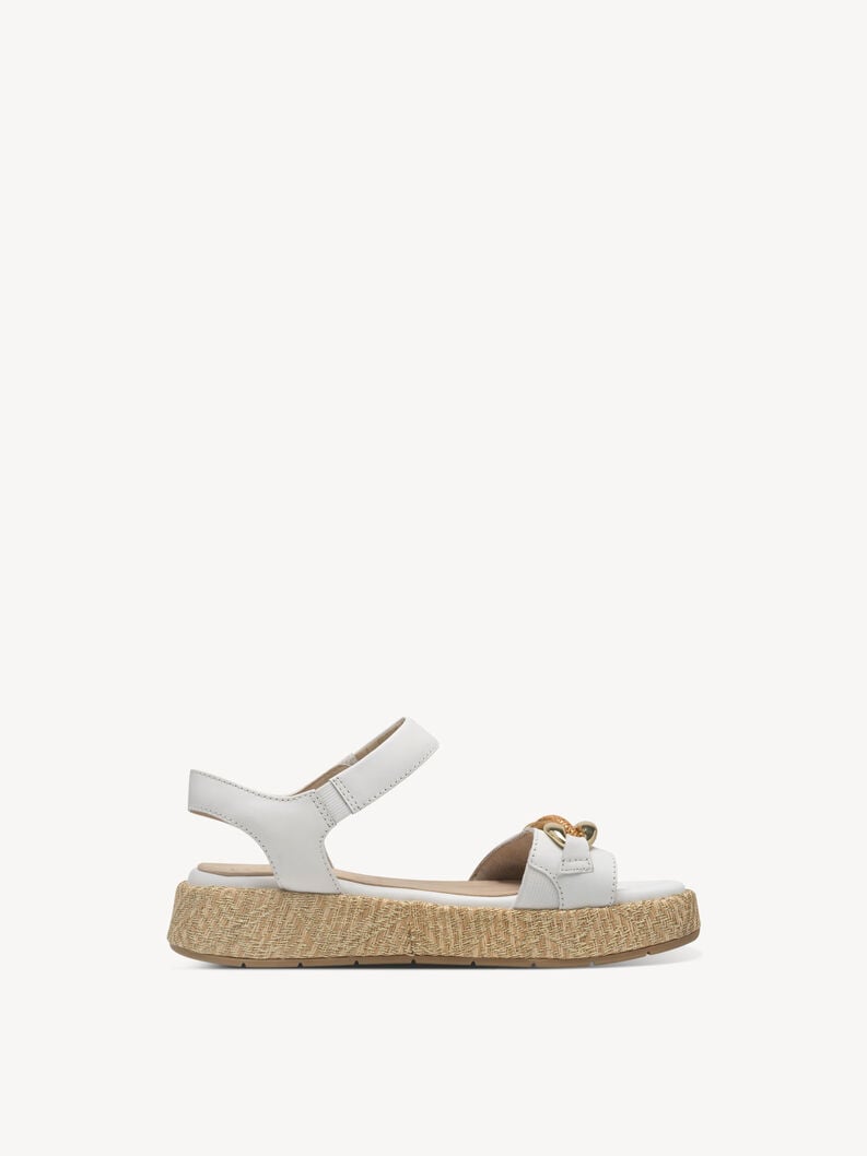 Tamaris Ledersandalette - Weiß